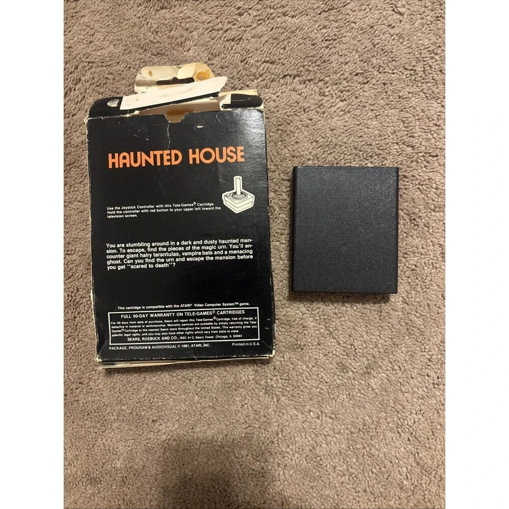 Atari 2600 VCS Haunted House By Sears Tele Games With Original Box